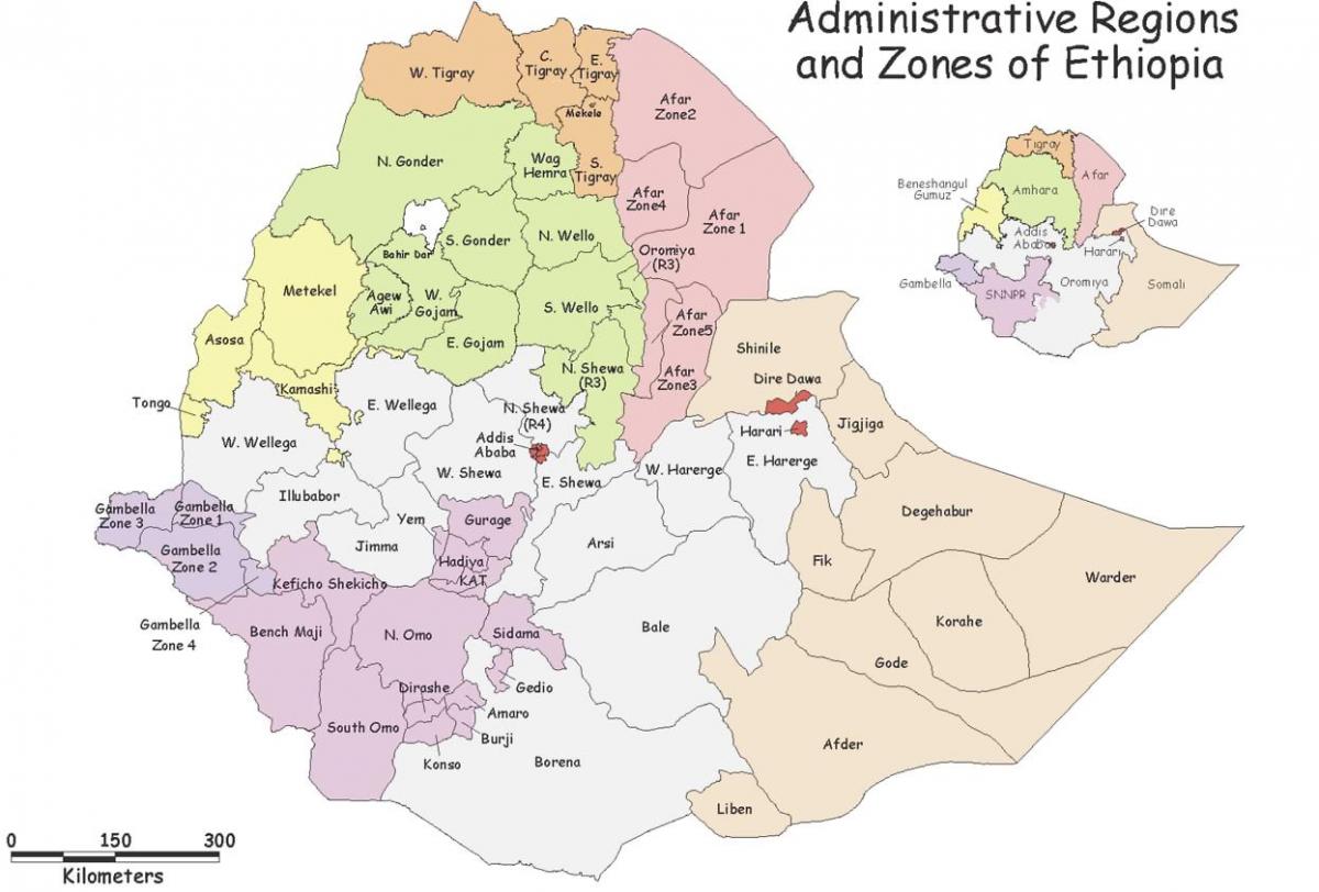 Эфиоп xəritəsi