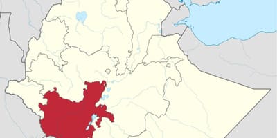 Xəritə Cənubi Efiopiyada